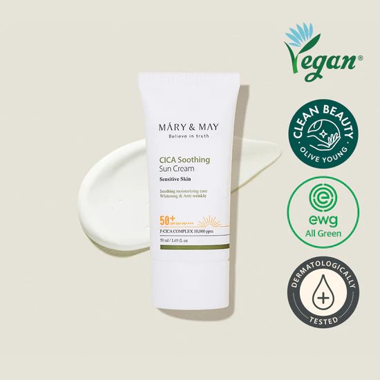 MARY & MAY CICA Soothing Sun Cream SPF50+ PA++++