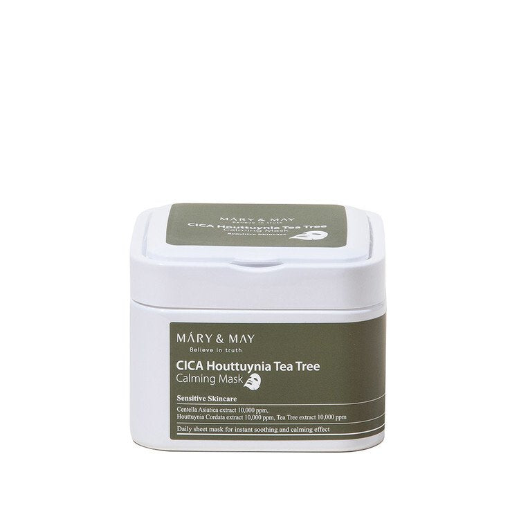 Mary & May CICA Houttuynia Tea Tree Calming Mask 30 pieces