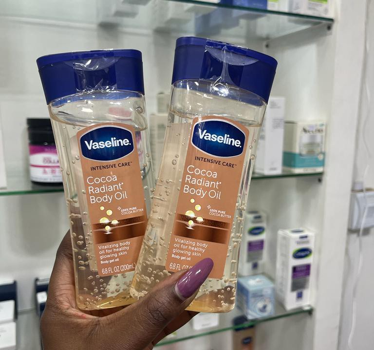 Vaseline Intensive Care Cocoa Radiant Body Gel Oil 200ml USA