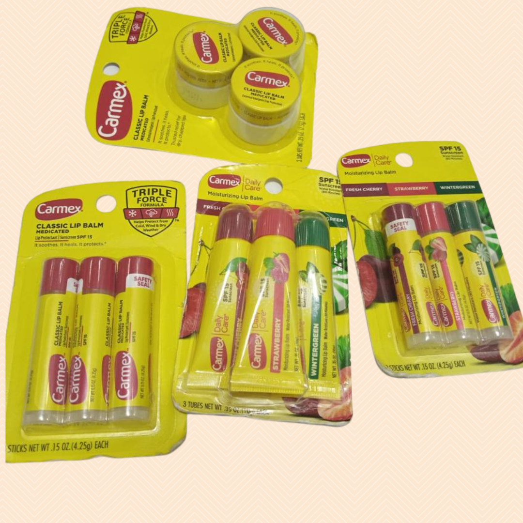 Carmex Lip Balms medicated sticks single