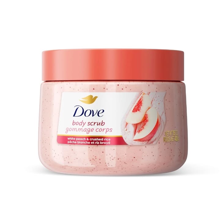 Dove White Peach & Crushed Rice Body Scrub 425g