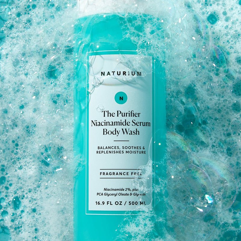 NATURIUM THE PURIFIER NIACINAMIDE SERUM BODY WASH 500m