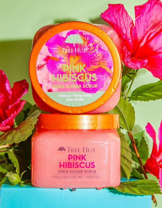 Tree Hut pink hibiscus shea sugar scrub