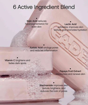 Topicals Faded Brightening & Cleansing Body Bar for Uneven Skin Tone (2 Pack)