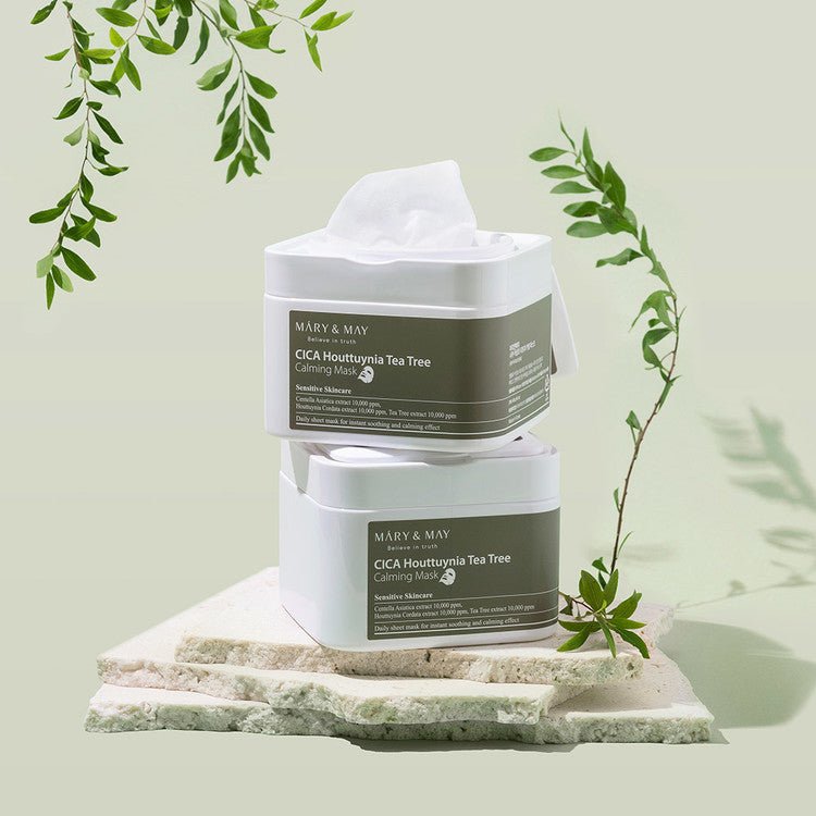 Mary & May CICA Houttuynia Tea Tree Calming Mask 30 pieces