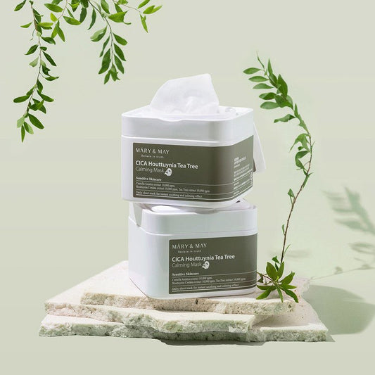 Mary & May CICA Houttuynia Tea Tree Calming Mask 30 pieces