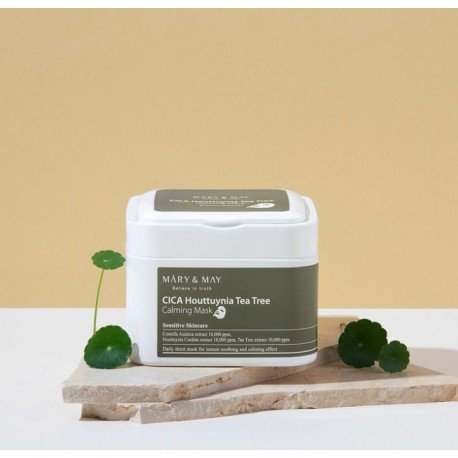Mary & May CICA Houttuynia Tea Tree Calming Mask 30 pieces