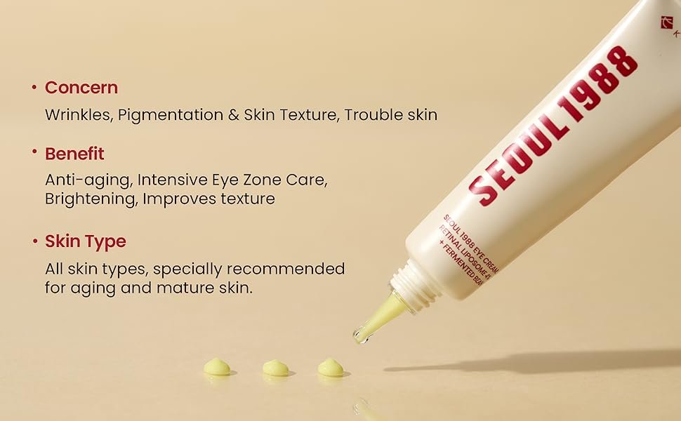 SEOUL 1988 Eye Cream : Retinal Liposome 4% + Fermented Bean