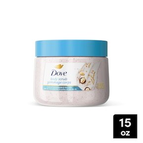 Dove Crushed Macadamia & Rice Milk Moderate Exfoliating Body Scrub 298g