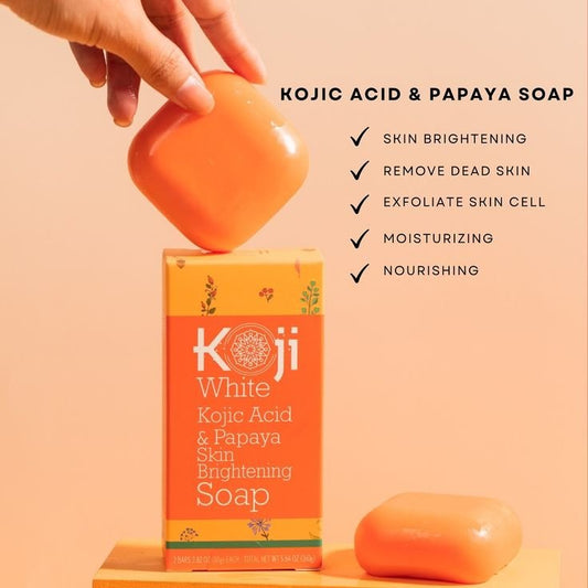 Koji White Kojic Acid & Papaya Skin Brightening Soap