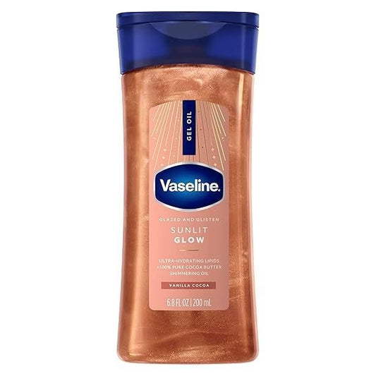 Vaseline Glazed & Glisten Sunlit Glow Body Gel Oil