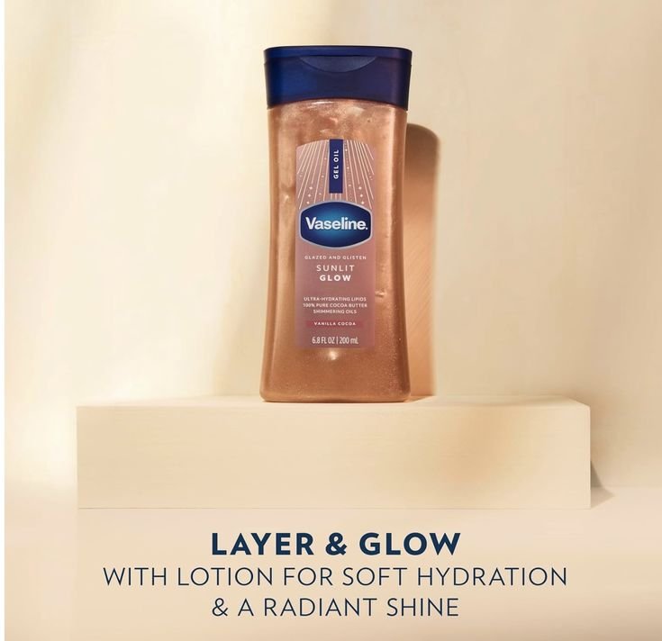 Vaseline Glazed & Glisten Sunlit Glow Body Gel Oil