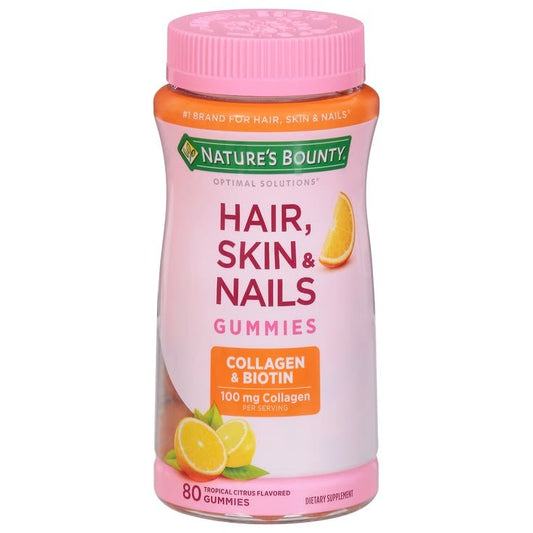 Nature’s Bounty Collagen + Probiotic Gummies (Orange/Tropical Citrus Flavour)