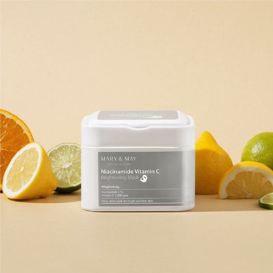 Mary & May Niacinamide Vitamin C Brightening Mask 30pcs