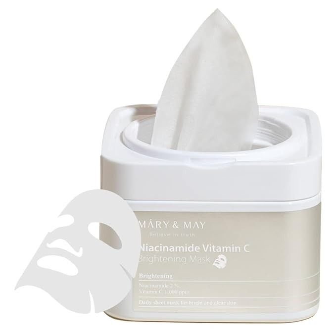 Mary & May Niacinamide Vitamin C Brightening Mask 30pcs