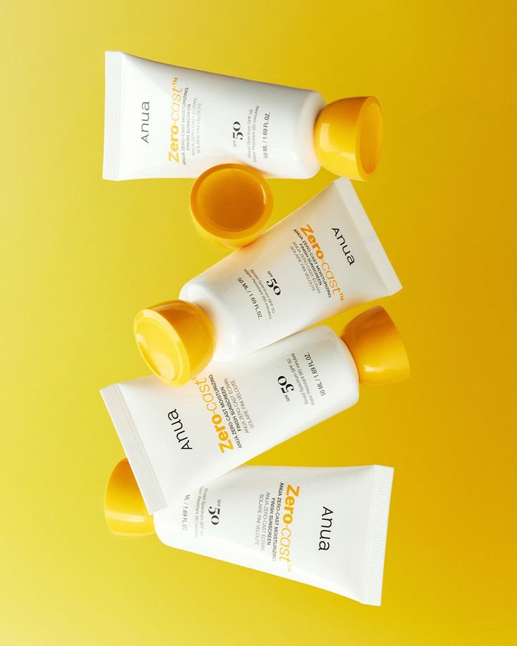 ANUA Zero-Cast Moisturizing Finish Sunscreen SPF50+ PA++++ 50ml