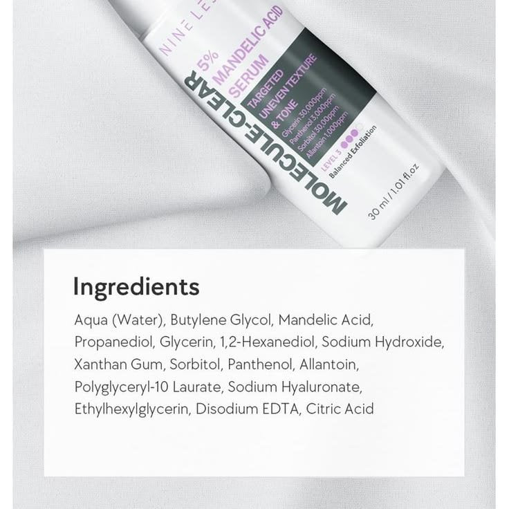 Nineless Molecule-Clear 5% Mandelic Acid Serum 30ml