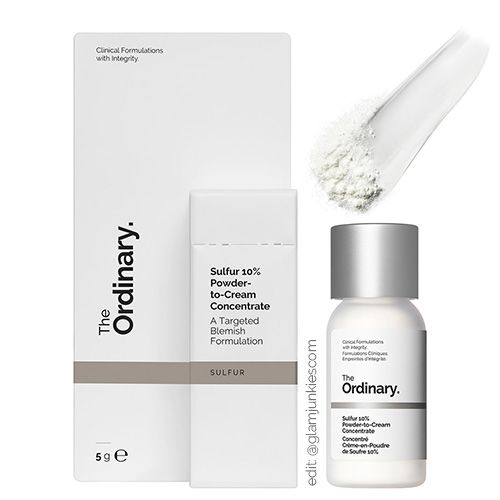 The Ordinary Sulfur 10% Powder-to-Cream Concentrate Acne Spot Treatment