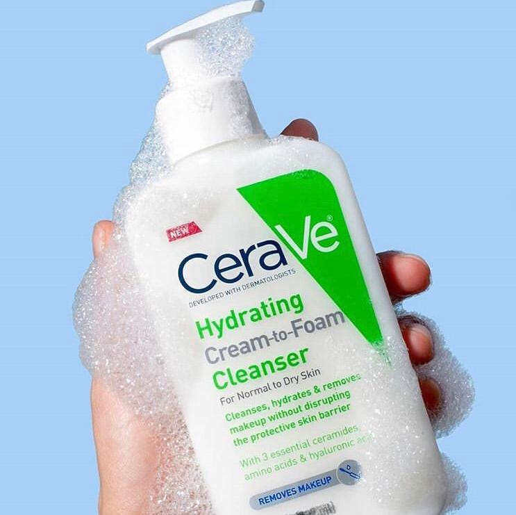 CeraVe Hydrating Cream-to-Foam Cleanser