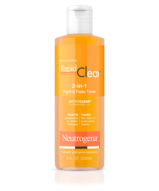 Neutrogena Rapid Clear 2-in-1 Fight & Fade Salicylic & Glycolic Acid Toner for Acne & Marks