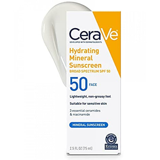 CeraVe Hydrating Mineral Sunscreen SPF 50