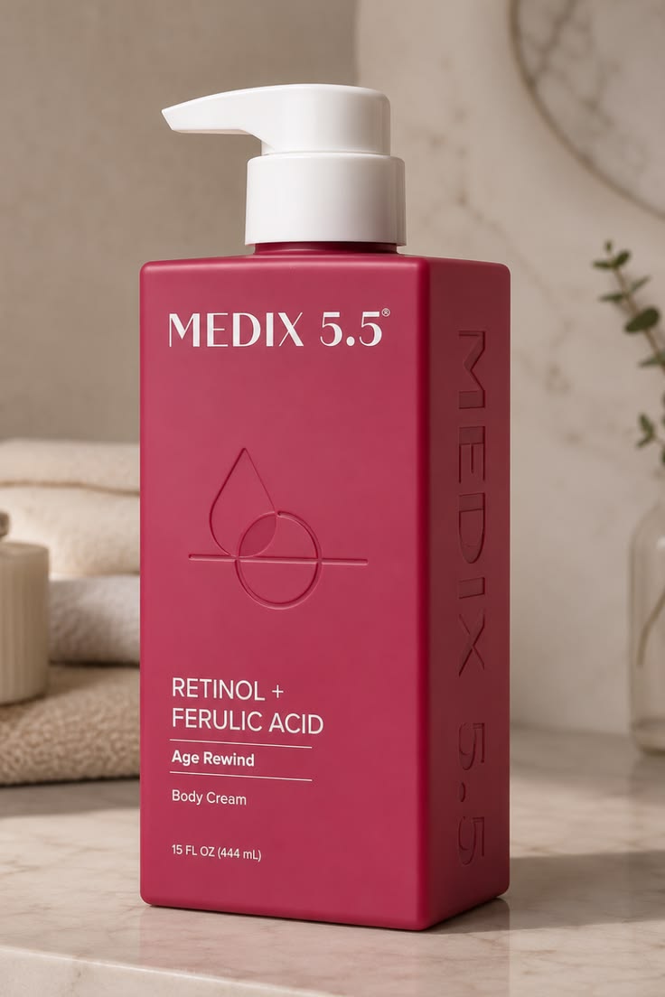 Medix 5.5 Retinol + Ferulic Acid Age Rewind Body Treatment Cream 444ml