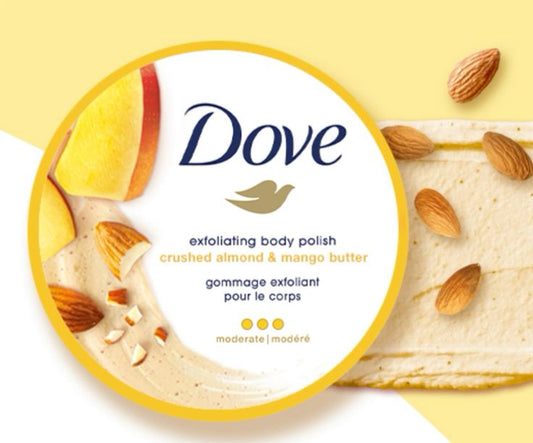 Dove Crushed Almond & Mango Butter Moderate Exfoliating Body Polish 298g