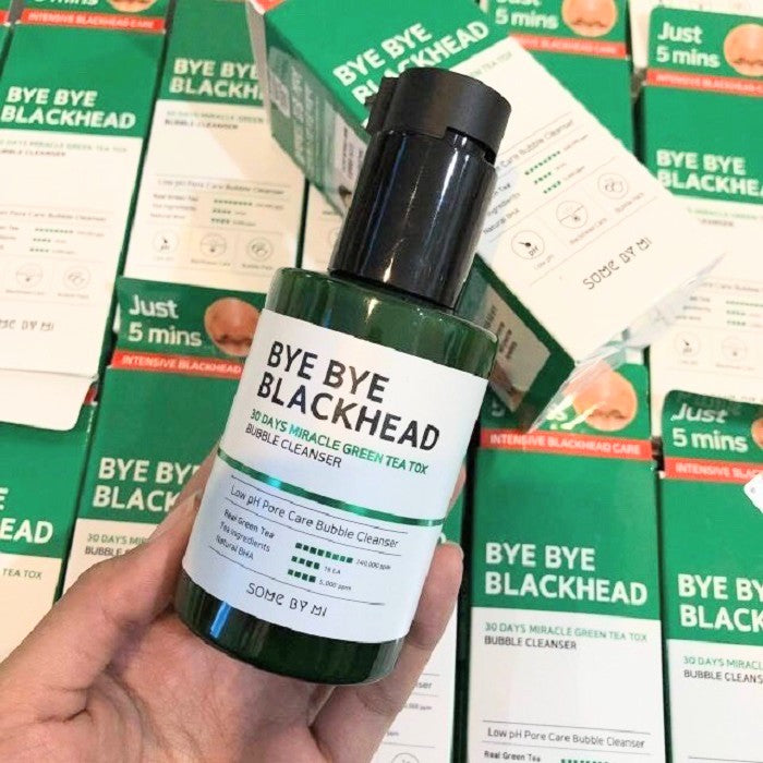 SOME BY MI Bye Bye Blackhead 30 Days Miracle Green Tea Tox Bubble Cleanser 120g